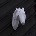 Papercraft de cheval arabe en origami 3D