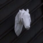 Papercraft di cavallo arabo in origami 3D