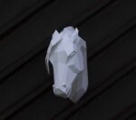 Papercraft di cavallo arabo in origami 3D