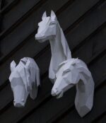 Papercraft eines arabischen Pferdes als 3D-Origami