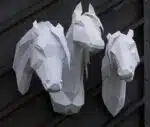 Arabisch paard 3D origami papercraft, weergave 9