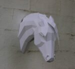 Arabian horse papercraft in 3D origami