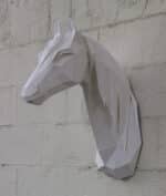 Papercraft de cheval arabe en origami 3D
