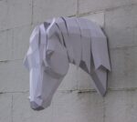 Arabian horse papercraft in 3D origami