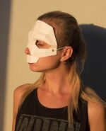 Papercraft máscara de calavera en origami 3D