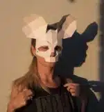 Origami 3D muizen schedelmasker voor Halloween, 3D-model
