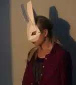 Masker konijn 3D origami, weergave 5