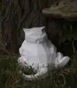 Origami 3D dikke kat papercraft, weergave 10