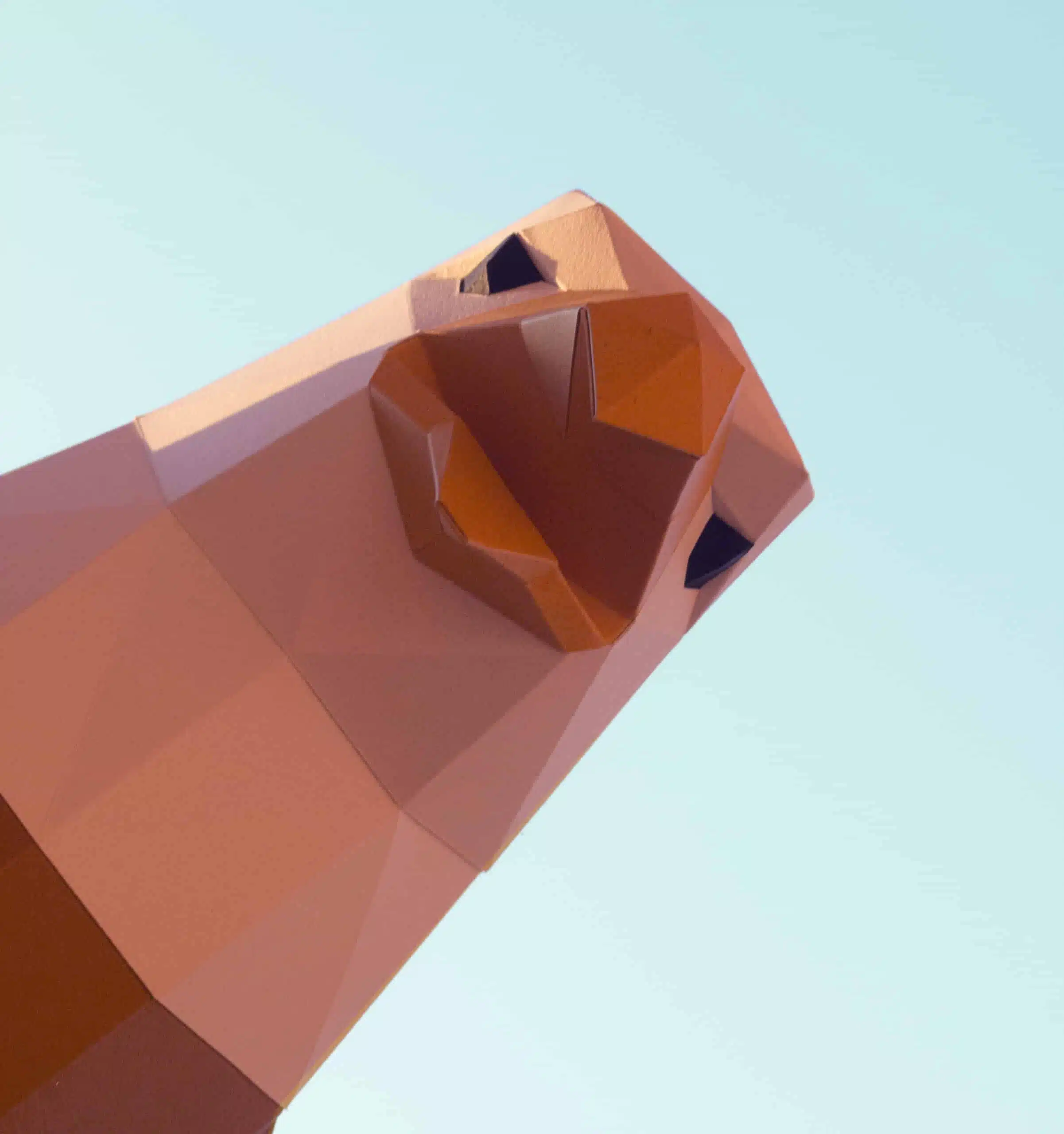 Papercraft d'aigle volant en origami 3D, vue 8