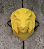 Papercraft Löwenkopf als 3D-Origami