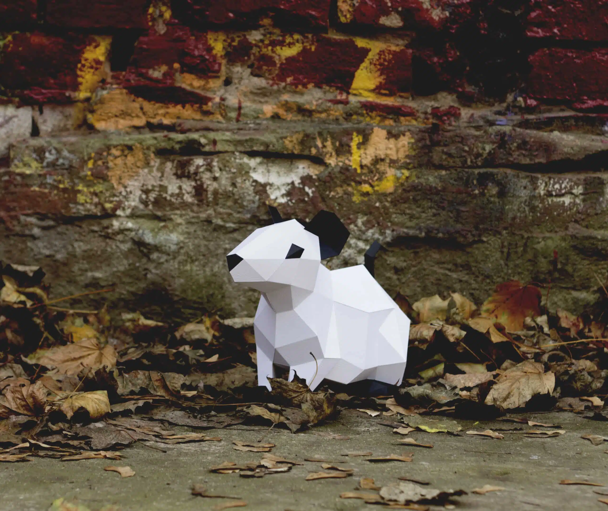 Rat voor Chinees Nieuwjaar in 3D origami, weergave 2