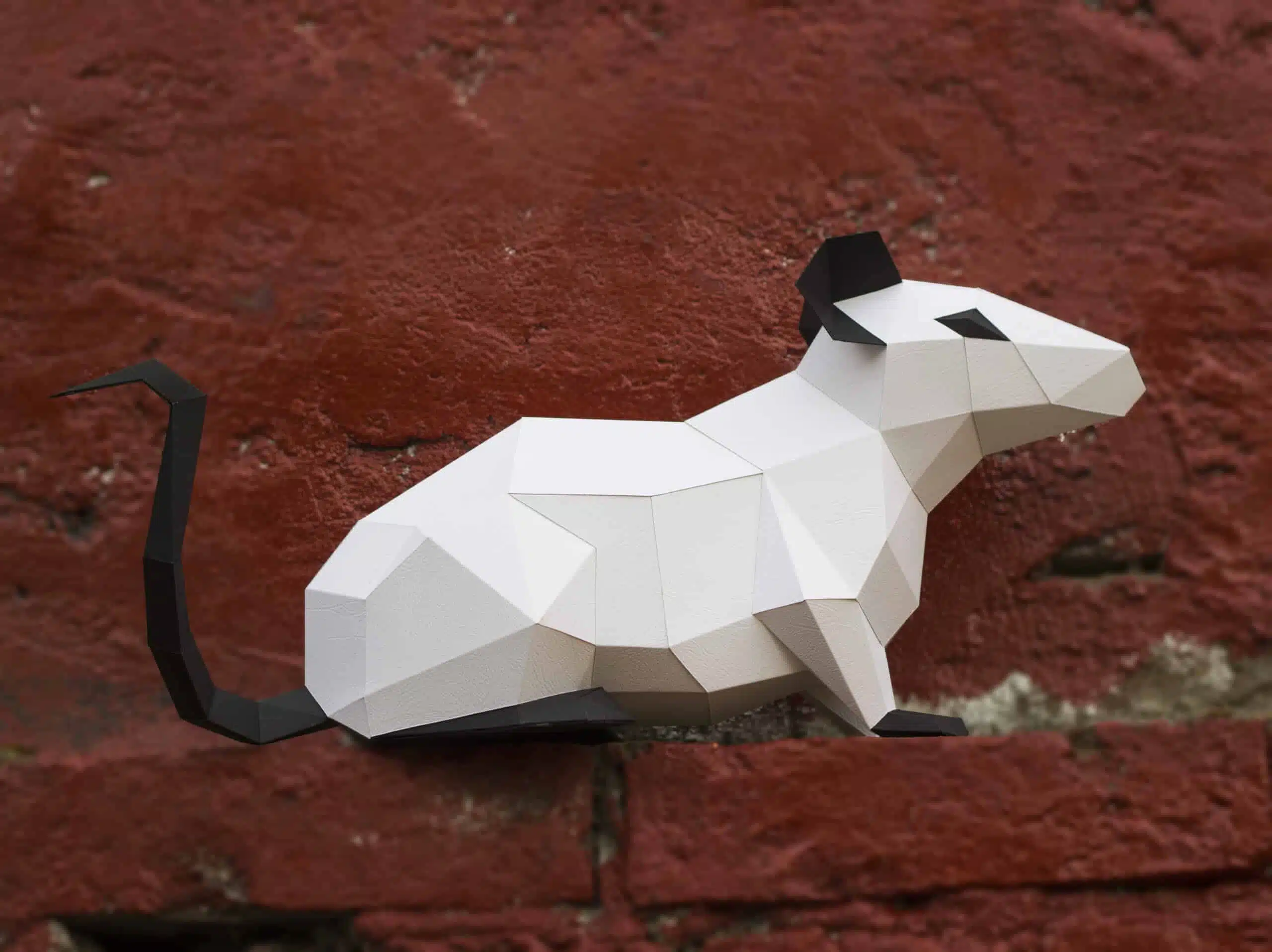 Origami 3D rat voor Chinees Nieuwjaar, weergave 10