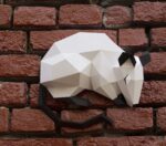 Papercraft de rats pour nouvel an chinois en origami 3D