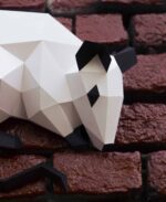 Papercraft-Ratte zum chinesischen Neujahr als 3D-Origami