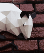 Papercraft de rats pour nouvel an chinois en origami 3D