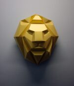 Papercraft Löwenkopf als 3D-Origami