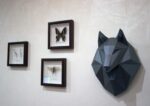 3D Origami Wolf Head Papercraft