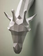 Papercraft de girafa em origami 3D