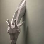 Papercraft de jirafa en origami 3D