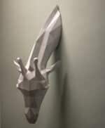 Papercraft de jirafa en origami 3D