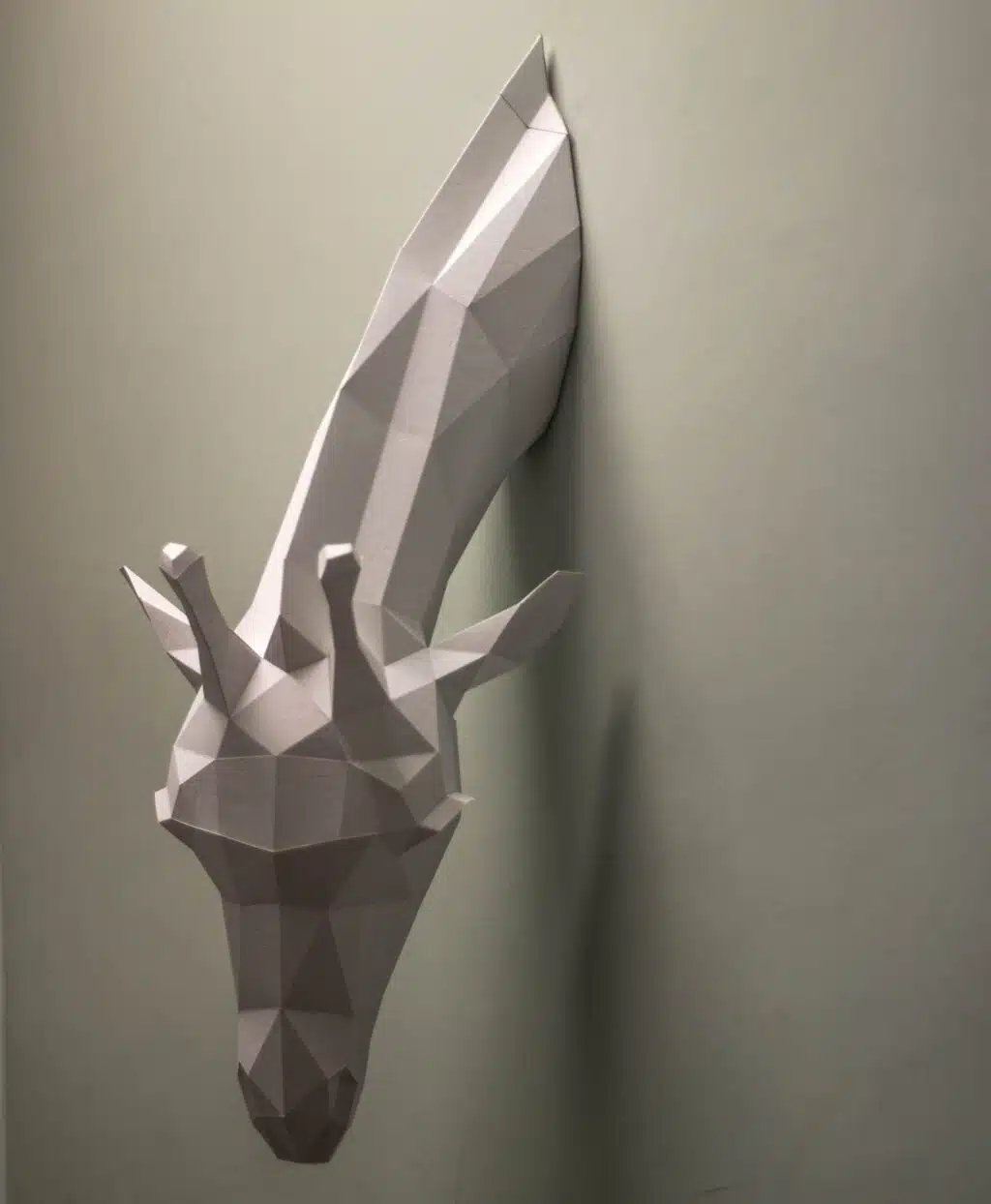 Giraf 3D origami-kraag, 3D-model