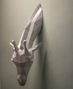 Papercraft de girafa em origami 3D