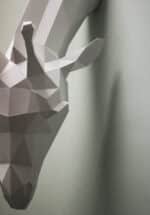Papercraft de jirafa en origami 3D