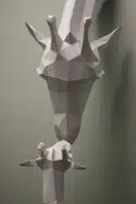 Giraf 3D origami-kraag, weergave 4