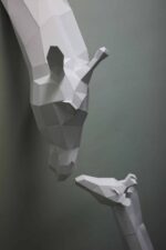 Papercraft Giraffe Mutter und Kind als 3D-Origami