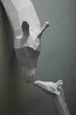 Papercraft de jirafa en origami 3D