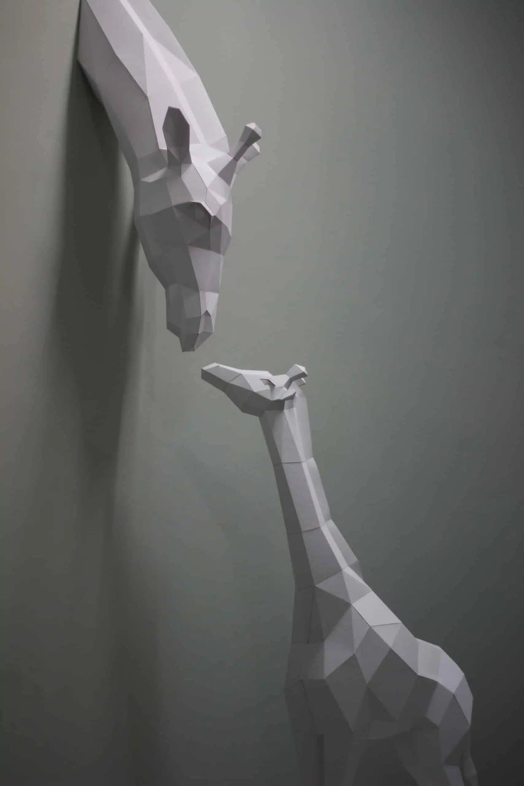 Giraf moeder en kind papercraft, weergave 7
