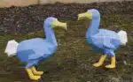 Dodo in 3D origami-papercraft, weergave 7