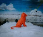 Papercraft de lion ou tigre en origami 3D