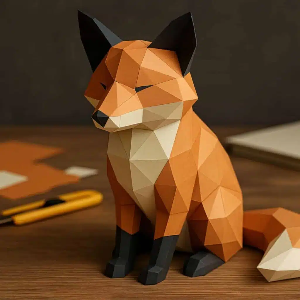 Le papercraft 3D : l’art de transformer le papier en sculptures captivantes