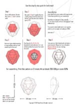 Papercraft Löwenkopf als 3D-Origami