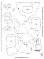 Papercraft de pingouin jouet en origami 3D