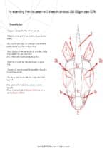 Papercraft unicorn mask in 3D origami