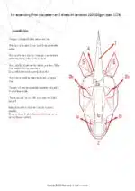 Papercraft masque de licorne blanc en origami 3D