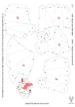 Papercraft anatomical heart in origami 3D