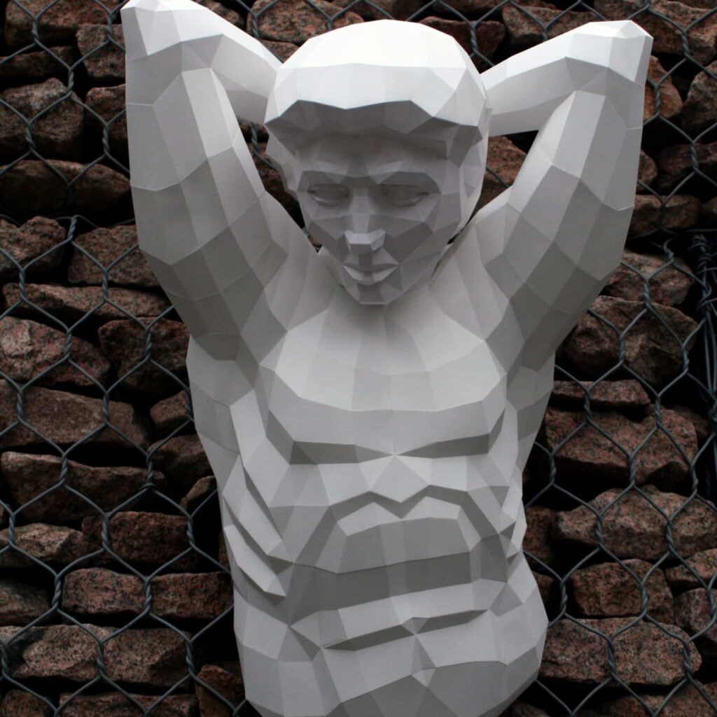 Papercraft of Atlas in 3D origami