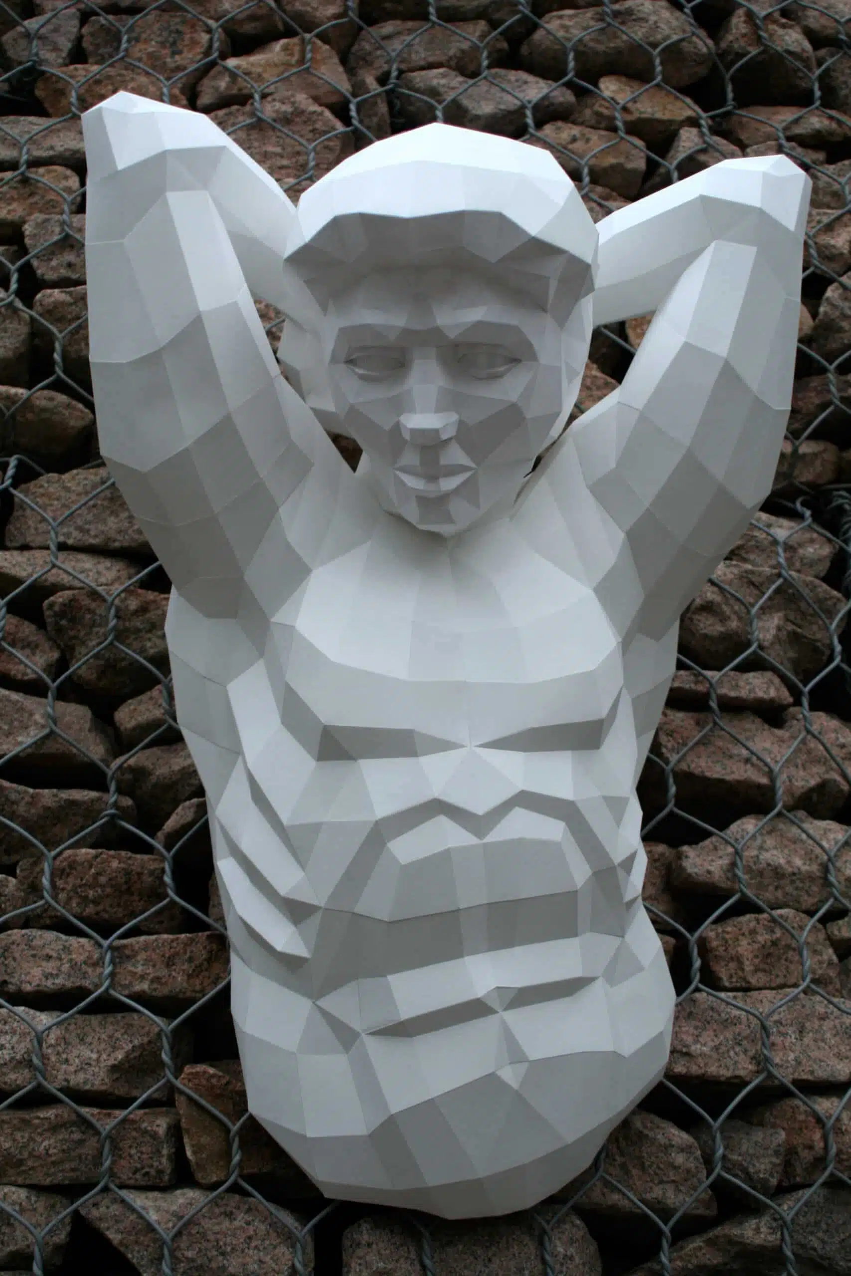 Papercraft d'Atlas en origami 3D, vue 9