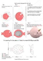 Papercraft de poisson narval en origami 3D