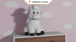 Papercraft de mouton assis en origami 3D