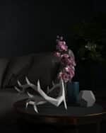 Papercraft deer antler crown in origami 3D