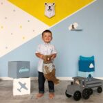 Papercraft di testa d'orso in origami 3D