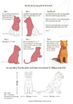 Papercraft de lion ou tigre en origami 3D