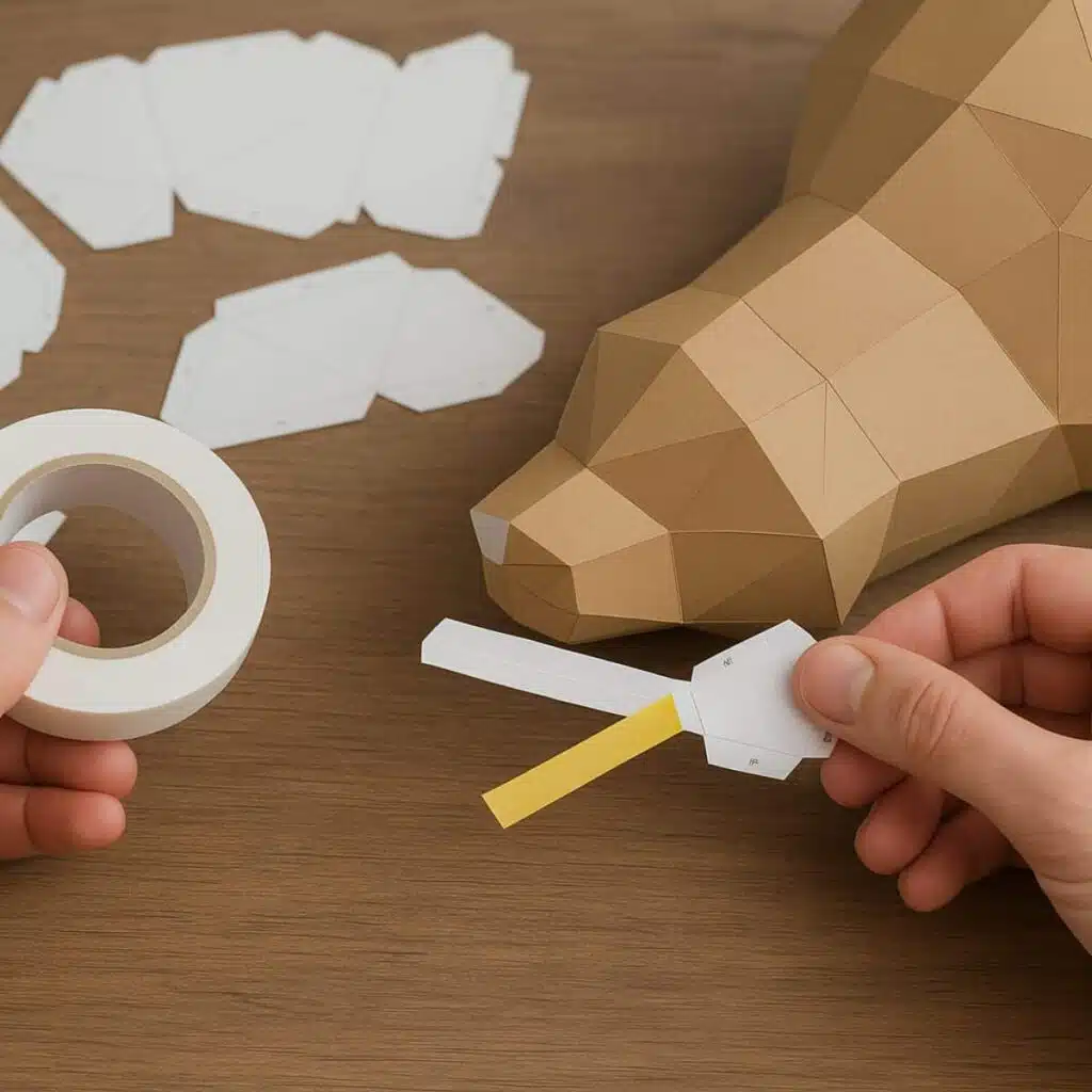 Quel adhésif choisir pour ses projets de papercraft 3D ?