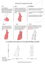 Papercraft kleiner Hase im 3D-Origami