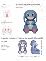 Papercraft de gran conejo en origami 3D