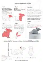 Origami 3D rat voor Chinees Nieuwjaar, weergave 7